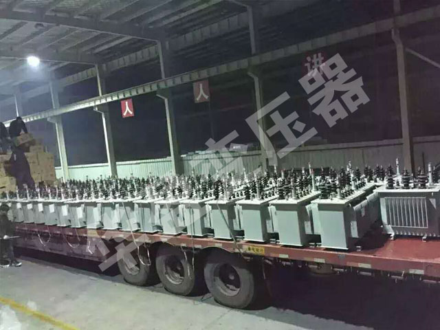 益阳非晶合金变压器发货现场